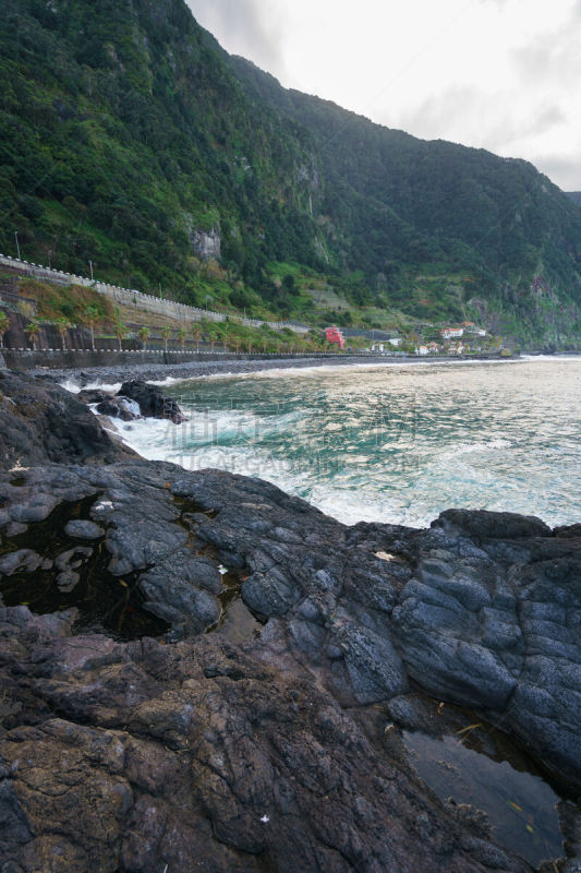 塞沙尔,波浪,马德拉,海滩,自然美,黑岩沙漠,热带气候,大西洋,静水,海岸线