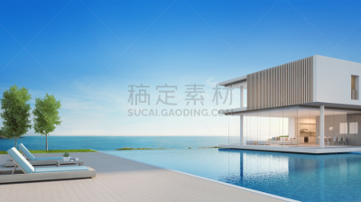 现代,海洋,看风景,酒店,游泳池,建筑外部,露天平台,华贵,硬木地板,设计
