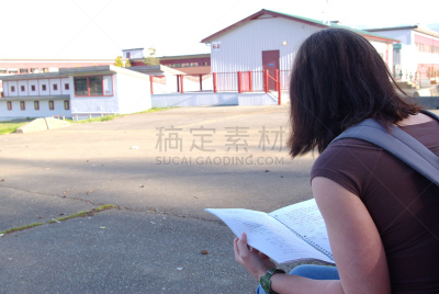 户外,知识,高中学校建筑,水平画幅,人,高中生,学生,高中,学校,彩色图片