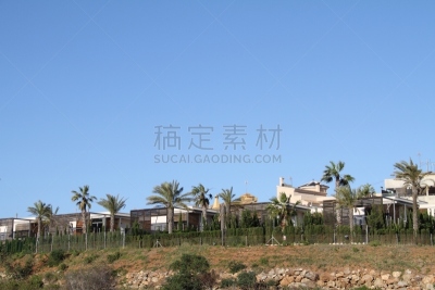 穆尔西亚,度假胜地,水平画幅,无人,日光,房屋,居住区,西班牙,晴朗,摄影
