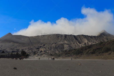 婆罗摩火山,山,火山,泗水,滕格尔火山,bromo-tengger-semeru national park,东爪哇,火山喷口,水平画幅,火山地形