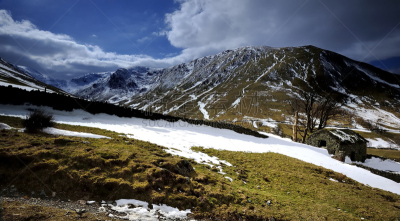 农业建筑,哈德萨普,临时性厕所,坎布里亚,石墙,水平画幅,山,雪,浴室,英格兰