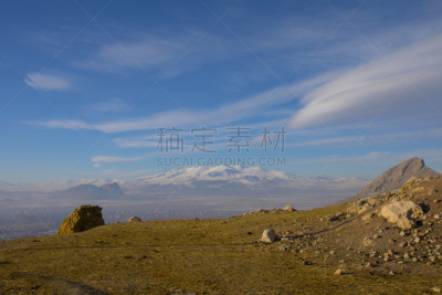 土耳其,天空,德古巴雅兹特,东,居住区,蓝色,宫殿,查济,背景,白山山脉