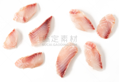 鱼类,切片食物,分离着色,白色背景,酸,配方,清新,鱼肝油,香料,食品