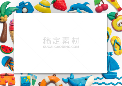 夏天,式样,手艺,儿童游戏陶土,冰淇淋,水平画幅,樱桃,海豚,巨大的,决心