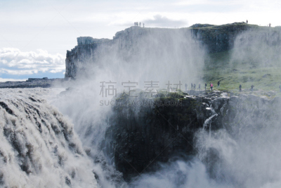 冰岛国,瀑布,自然美,全景,风景,活力,史克卡瀑布,hraunfossar,胡萨维克,黛提瀑布