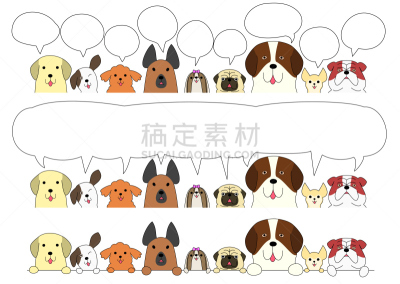可爱的,狗,国境线,圣伯纳犬,哈叭狗,宠物商店,德国牧羊犬,巴哥犬,斗牛犬