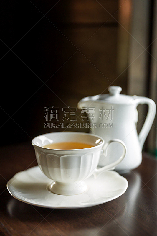 茶壶,茶杯,垂直画幅,液体,热,早餐,不,无人,人,组物体