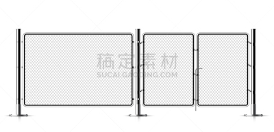 金属,护栏网,安全,空的,背景分离,边框,网,建筑业,钢铁,大门
