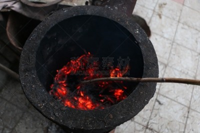 手提炉,温度,火炉,水平画幅,古典式,户外,材料,特写,红色,热