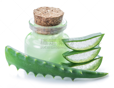 清新,芦荟,叶子,化妆用品,发胶,广口瓶,湿,健康保健,背景分离,药
