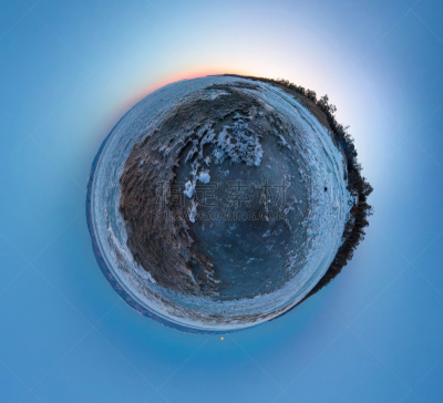 雪,海滩,全景,波浪,小星球的格式,小丘,贝加尔湖,360度景观,西伯利亚,水平画幅