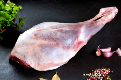 羊腿,生食,肉,清新,炊具,剥皮动物,羊肉,动物骨骼,动物骨,水平画幅