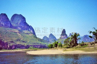 漓江,河流,乘船游,桂林山水,喀斯特,旅游目的地,水平画幅,地形,无人,户外