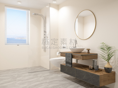 现代,浴室,波兰,照明设备,华贵,瓷砖,卫生间,水槽,窗户,住宅内部