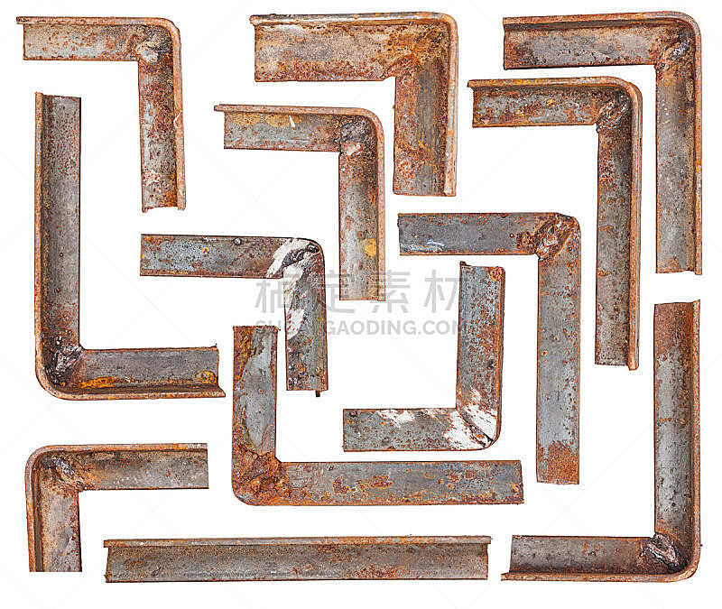 生锈的,金属,角落,分离着色,排水口,厚的,螺钉,仓库,边框,水平画幅