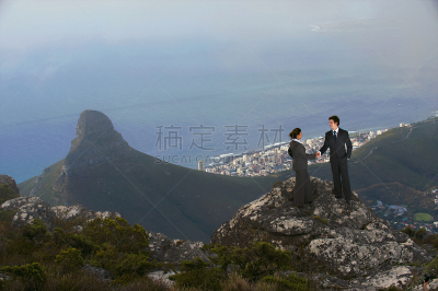 狮头峰,积极行动,南非文明,海岬,天空,男商人,仅成年人,都市风景,摇动