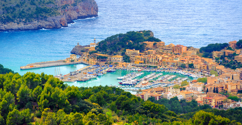 puerto de soller,马略卡,岛,西班牙,游艇,海港,船,海岸线,泻湖,地中海