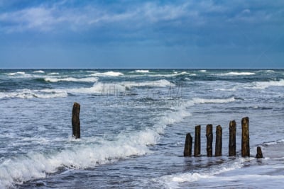 波罗的海,海滩,破浪堤,自然,水,天空,暴风雨,旅游目的地,水平画幅,地形