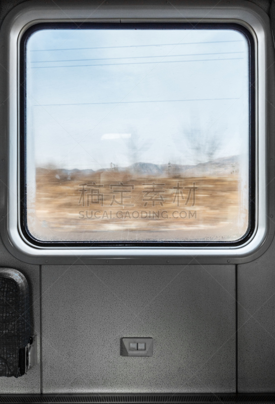 窗户,风景,火车,看,马轿,铁轨轨道,垂直画幅,天空,座位,无人