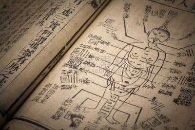 过去,替代医药,书,易经,针灸,远古的,图腾柱,牛皮纸,草药,智慧