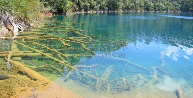 特拉华,墨西哥,全景,海洋,蒙特贝卢湖,锐角,旅途,海岸线,湖,水生动植物