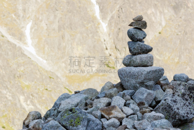 石头,石堆纪念碑,跷跷板,禅宗,灵性,水平画幅,山,无人,户外,石材