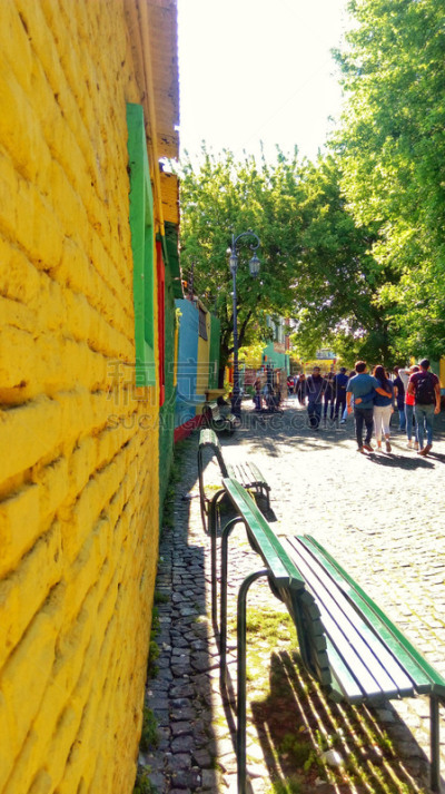 Foto tomada en el histórico Barrio de la Boca, en Buenos Aires.