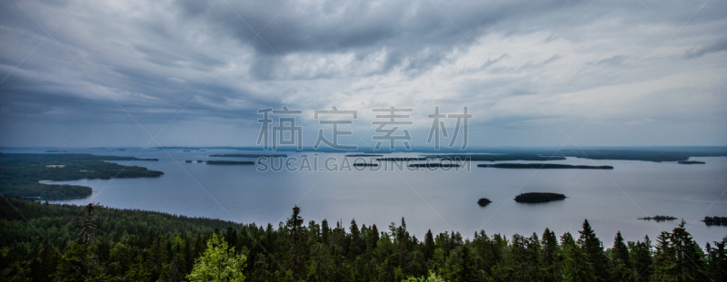 湖,河流,无人,自然,芬兰,水,全景,图像,户外,水平画幅