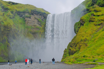 瀑布,冰岛国,自然美,风景,全景,活力,hraunfossar,史克卡瀑布,胡萨维克,黄金瀑布