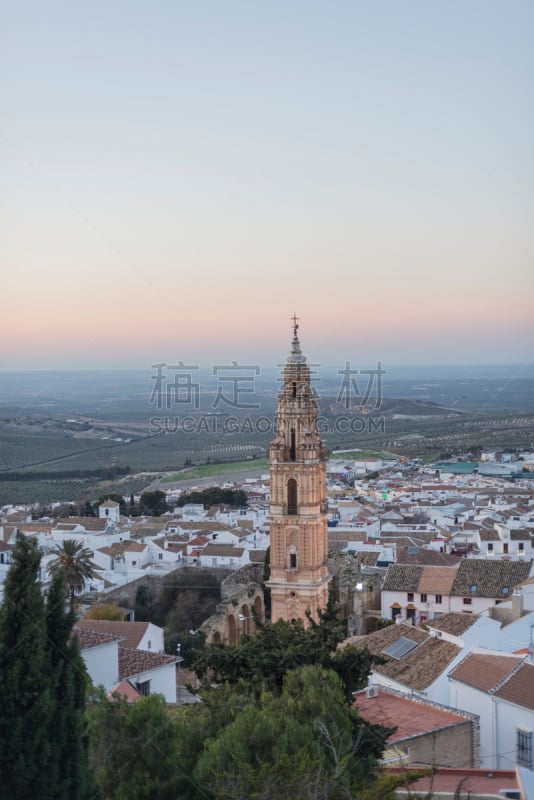 Details of monuments and streets of Estepa Andalucía Spain