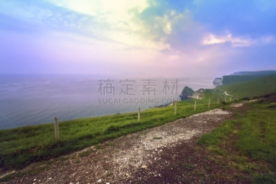 海上象鼻山,海岸线,多尔多门海滩,多塞特郡,天空,水平画幅,无人,曙暮光,户外,海滩