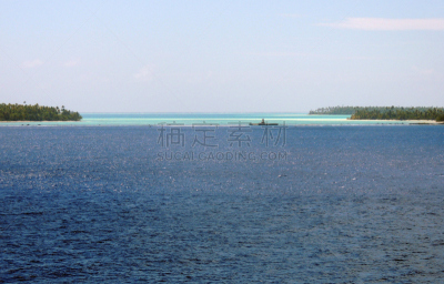 邮轮,tetiaroa,法属玻利尼西亚,威尼斯礁湖,风景,水,天空,度假胜地,水平画幅,无人