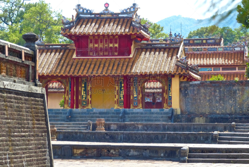 Vietnam-Hué, pagode, Tombeau minh mang