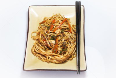 日式炒面,乌冬面,水平画幅,无人,不健康食物,日本,油煎虾面,快餐,小吃,开胃酱