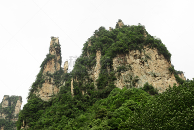山,岩石,雾,绿色,地形,白色,巨大的,与众不同,非凡的,树