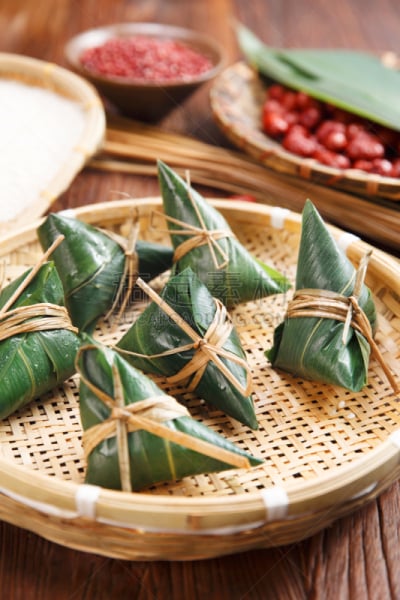 传统,米,甜点心,簸箕,粳米,枣,端午节,米饺子,绑扎了的,静物
