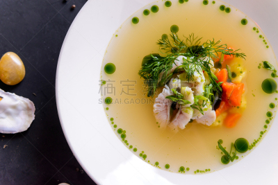 白色,盘子,炖鱼,混凝土,背景,餐具,美,新的,胡萝卜,煮食