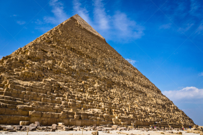埃及,吉萨,金字塔,Khafre,天空,古董,水平画幅,沙子,无人