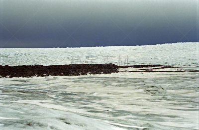 格陵兰,冰河,里面,康克鲁斯瓦格,天空,气候,水平画幅,雪,无人,偏远的