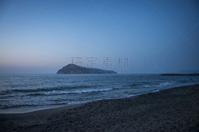 克里特岛,蓝色,钟面,水,天空,美,水平画幅,沙子,无人,曙暮光