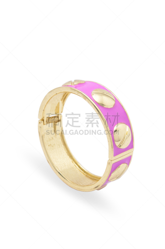手镯,粉色,白色背景,环形,束带,个人随身用品,垂直画幅,圆形,折叠的,房地产