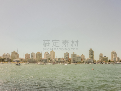 punta del este,建筑外部,海岸线,乌拉圭,水平画幅,建筑,无人,全景,城市天际线,大西洋