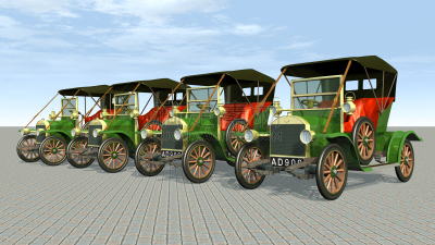 1900年至1909年,老爷车,古董车,状态良好,天空,机动车,水平画幅,蓝色,绘画插图,古老的