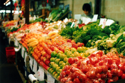 fremantle,水果,市场,蔬菜,水平画幅,无人,西,商店,户外,美国西部