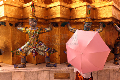 泰国,曼谷,玉佛寺,水平画幅,旅行者,僧院,活力,国际著名景点,东南亚
