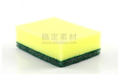 海绵,分离着色,记忆海绵,聚氨酯,餐具,水平画幅,干的,特写,设备用品,黄色