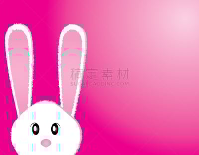 贺卡,复活节,兔子,可爱的,绘画插图,艺术,水平画幅,动物耳朵,标签,动物身体部位