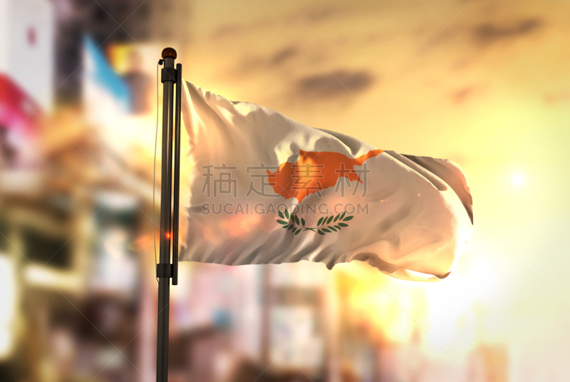 塞浦路斯,黎明,城市,前景聚焦,尼可西亚,天空,美,水平画幅,无人,符号