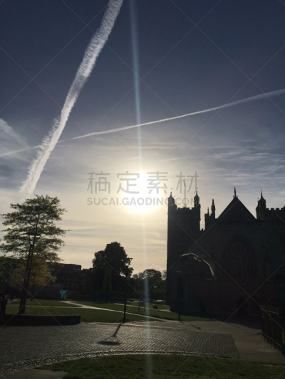 早晨,五月,2018,绿色,垂直画幅,天空,小无花果树,云,地形